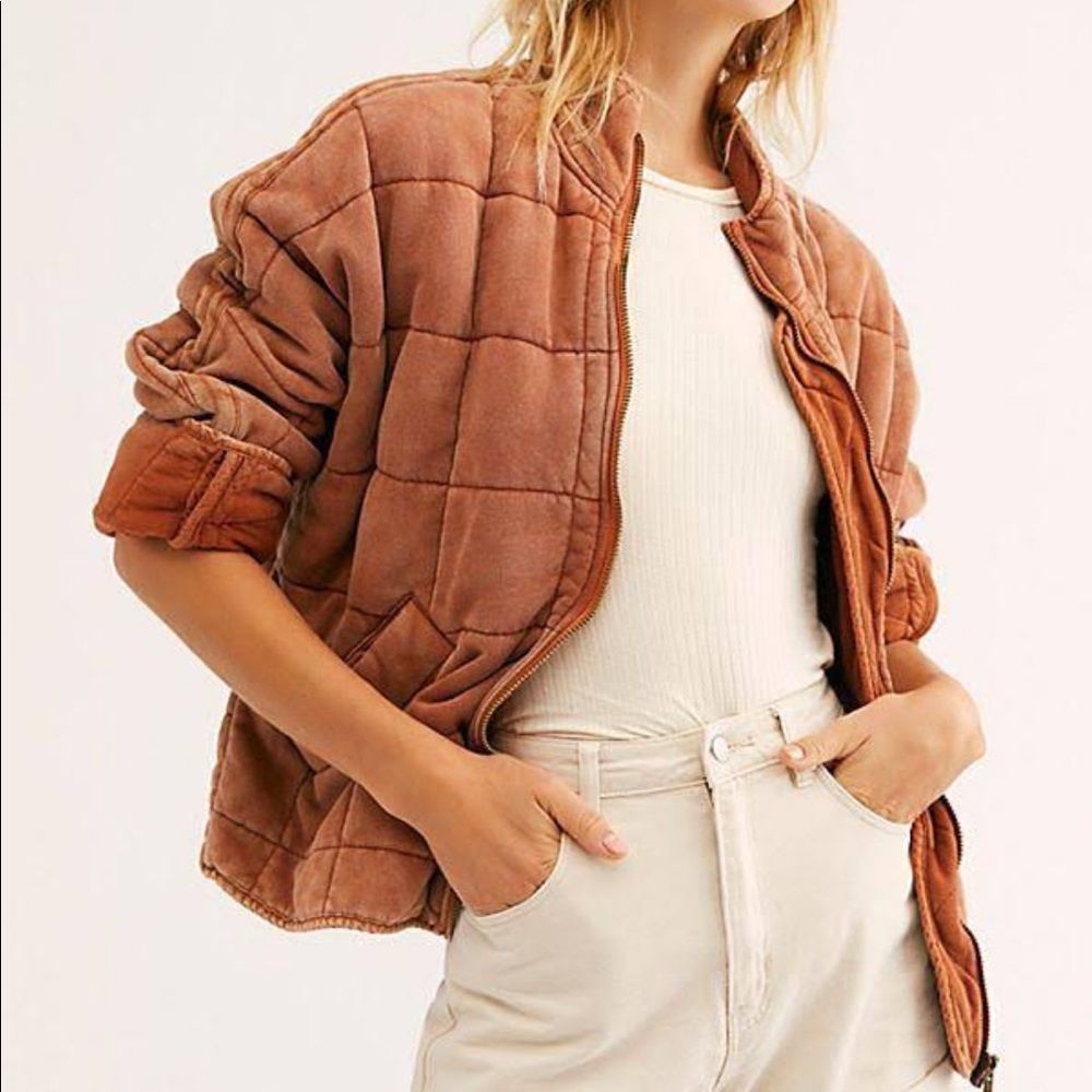 Free people dolman quilted jacket
